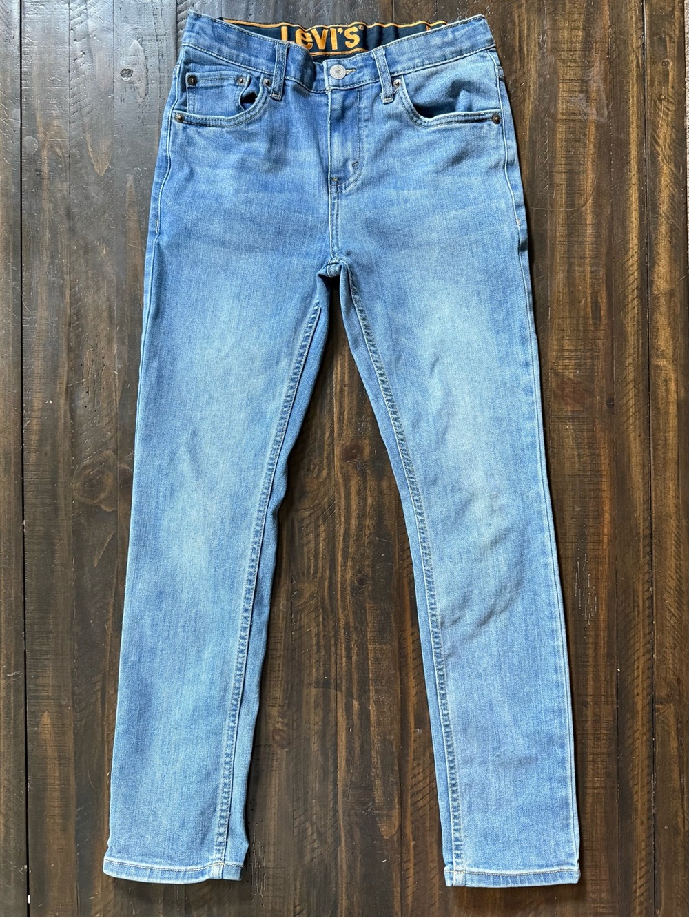 Levi’s 510 Skinny Stretch Jeans Boys Size 14 Regular Adjustable Waist Denim